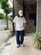 Yonetomi NEW BASICLIGHT WAVE COTTON KNIT TEEWHITE