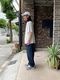 Yonetomi NEW BASICLIGHT WAVE COTTON KNIT TEEWHITE