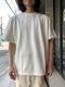 Yonetomi NEW BASICLIGHT WAVE COTTON KNIT TEEWHITE