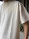 Yonetomi NEW BASICLIGHT WAVE COTTON KNIT TEEWHITE