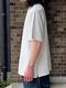 Yonetomi NEW BASICLIGHT WAVE COTTON KNIT TEEWHITE