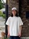 Yonetomi NEW BASICLIGHT WAVE COTTON KNIT TEEWHITE