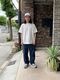 Yonetomi NEW BASICLIGHT WAVE COTTON KNIT TEEWHITE