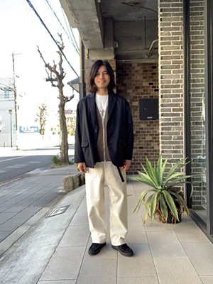 WASEWISLAND KNIT VIRGIN VESTɡKHAKI