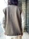WASEWISLAND KNIT VIRGIN VESTɡKHAKI