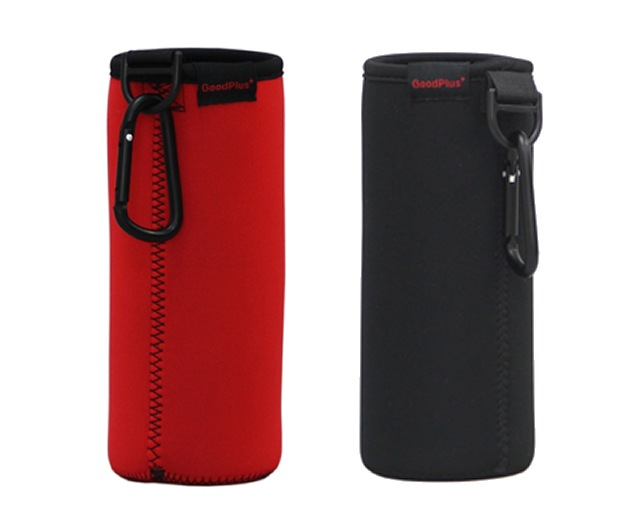 ☆グッドプラス・ボトルカバー 500mlタイプ （ブラック/レッド