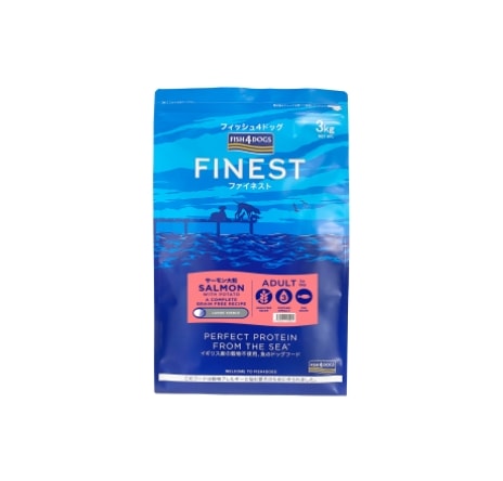 フィッシュ４ドッグ　サーモン　大粒3kg