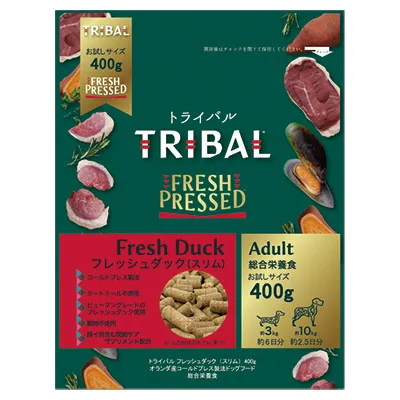 トライバル フレッシュ ダック（スリムキブル） 400g