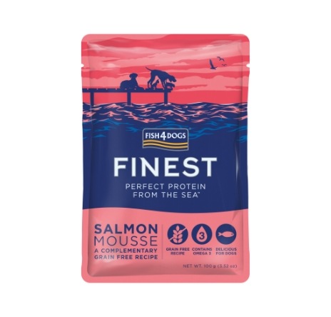 フィッシュ４ドッグ　サーモンムース　100gX6パック