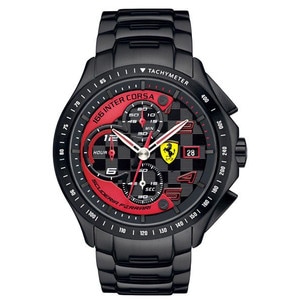 送料無料】Ferrari フェラーリScuderia Chrono クロノグラフ Red