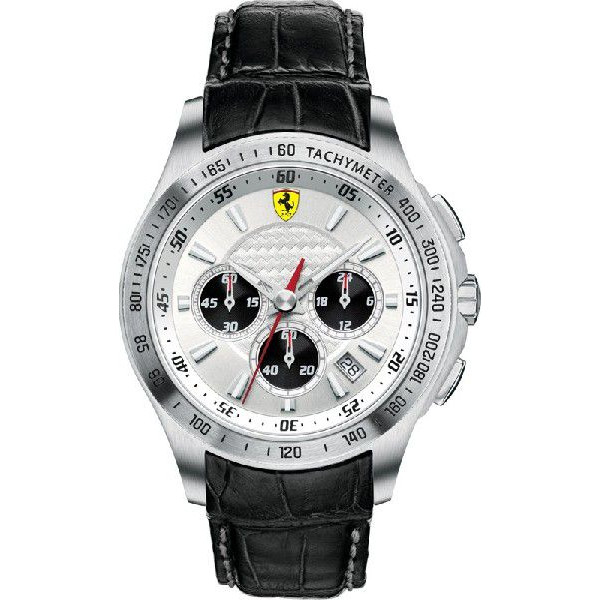 送料無料】Ferrari フェラーリScuderia Chrono クロノグラフ Black