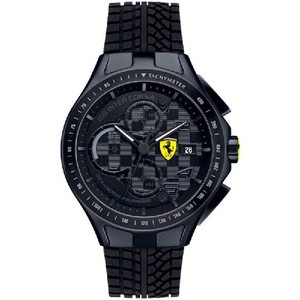 送料無料】Ferrari フェラーリRaceday Chrono クロノグラフ Black
