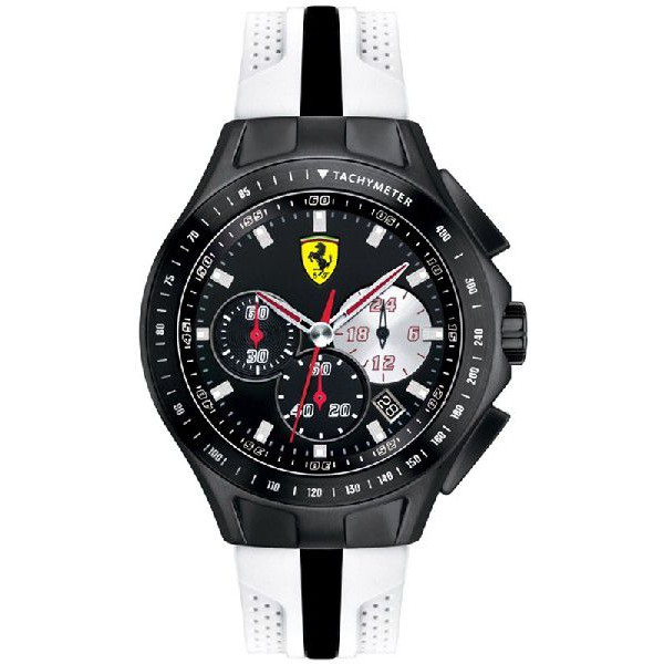 送料無料】Ferrari フェラーリRaceday Chrono クロノグラフ White