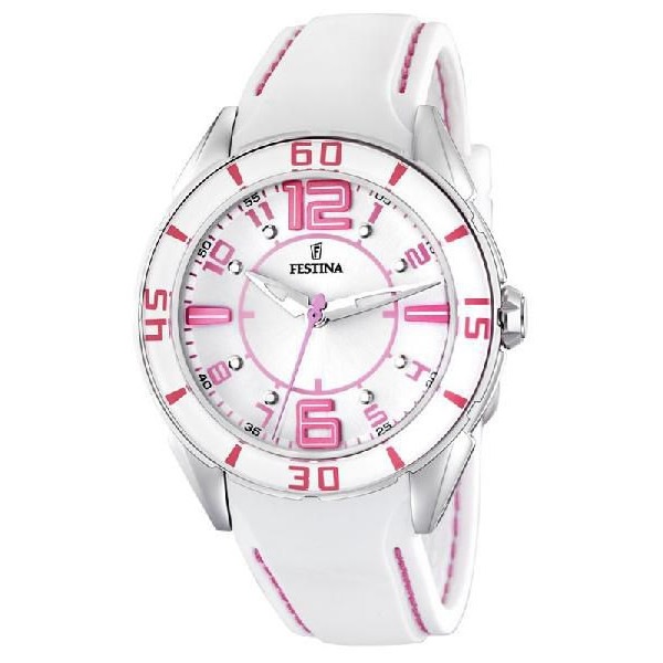 【稼働】 Festina フェスティナ クロノグラフ ギョーシェ調 ピンク文字盤 稼働】 Festina フェスティナ クロノグラフ ギョーシェ調 ピンク文字盤