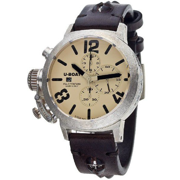 送料無料】ユーボート U-BOAT 自動巻 クロノグラフ シルバー