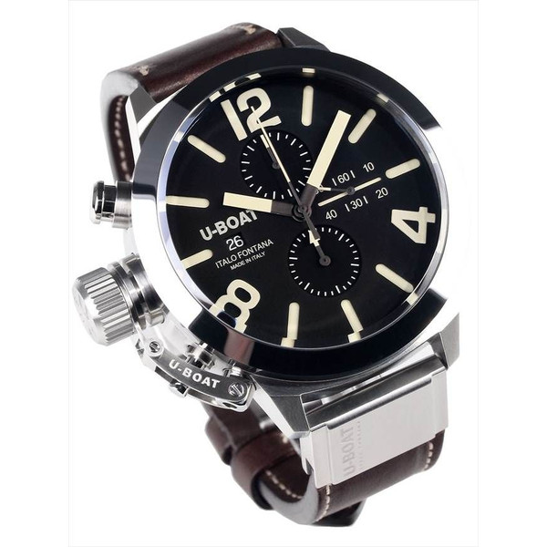 t*ん様 U-BOAT クロノグラフ 時計 U-BOAT ユーボート Classico 50 Tungstenシリーズ 自動巻クロノグラフ