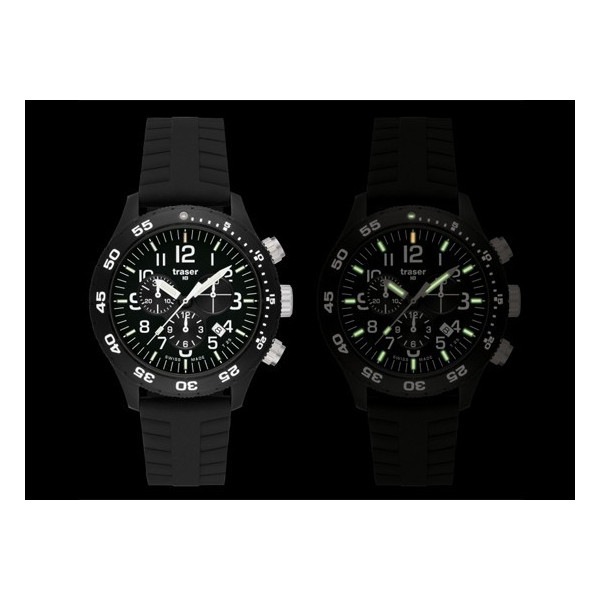 送料無料】TRASER 腕時計 スイス製 Officer Chronograph Pro