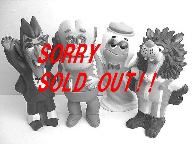 ☆レア！1970's シリアルモンスター ビンテージ ソフビ TOY 4体セット