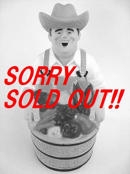 ファーマージャック ビンテージ 貯金箱 アドバタイジング ☆1980's ファーマージャック ビンテージ 貯金箱 アドバタイジング