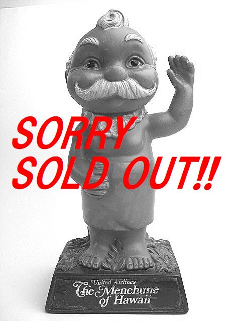 ☆1970's ユナイテッド航空 メネフネ ビンテージ 貯金箱 ハワイ 所