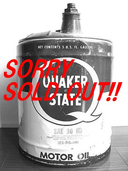 ��1960��s Quaker State 5GAL ���� �ӥ�ơ��� ������� ���� OIL��