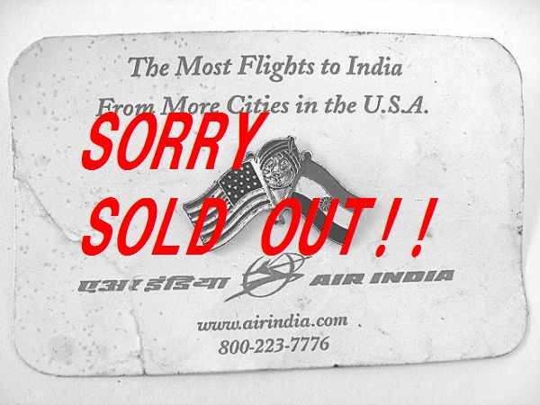 ��1970��s AIR INDIA ����ɹҶ� �ӥ�ơ��� �ޥϥ饸�� �ԥ�Хå���