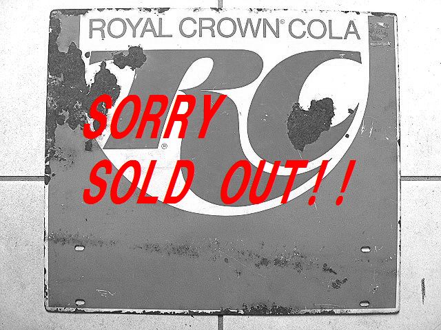 ☆SALE！1960's ロイヤルクラウン コーラ ビンテージ 看板 コカコーラ