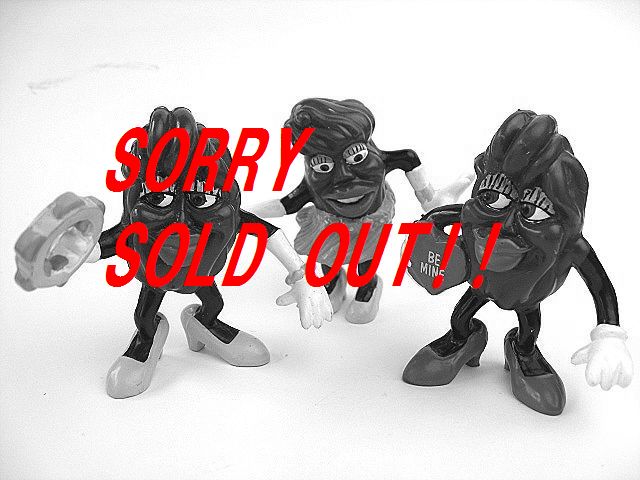 ��1980��s California Raisins ����ե���˥��졼���� Vintage �ӥ�ơ��� PVC TOY �������åȡ�