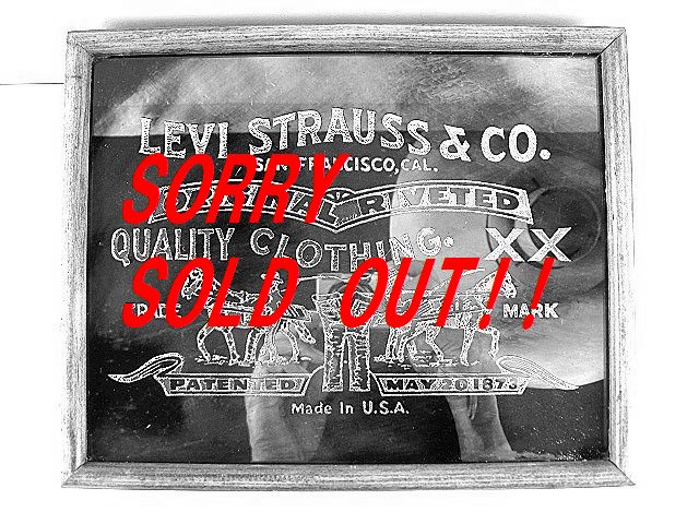 ☆レア！ 1970's LEVIS リーバイス ビンテージ パブミラー BOX 看板