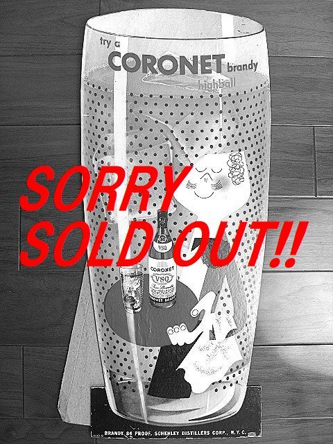 �����硪1950��s CORONET VSQ BRANDY �����ͥå� �ӥ�ơ��� ���� �ݡ�����ɡ�