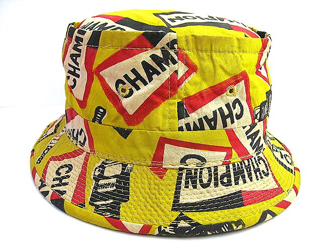 VINTAGE　CHAMPION スパークプラグ　 チャンピオン キャビネット ☆レア！1970's CHAMPION チャンピオン プラグ ビンテージ HAT 総柄