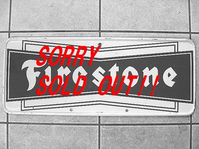 ☆レア！1960's Firestone ファイヤーストーン ビンテージ タイヤ 看板