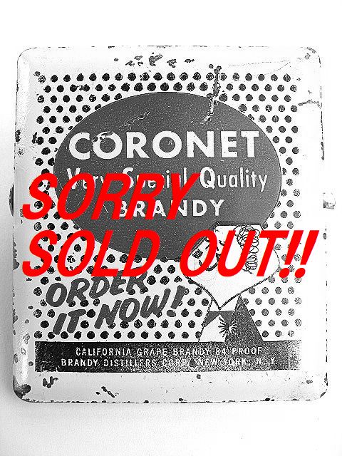 ��1950��s CORONET VSQ BRANDY �����ͥå� �ӥ�ơ��� ����å� �� �֥��ǡ� �ݡ������ ���