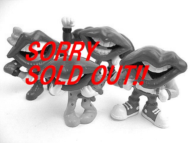 �������� 1980��s Tang Lips �ӥ�ơ��� PVC 4�ĥ��å� ���ɥХ������� ���ͥ��ա��ɡ�