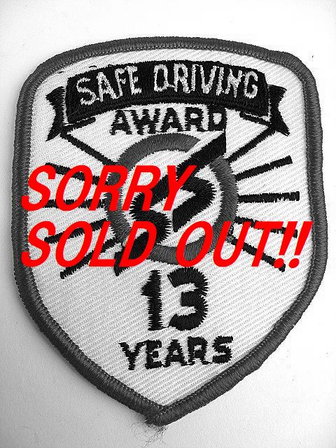 ��SAFE DRIVING AWARD SS 13YEARS �ӥ�ơ��� ��åڥ� �� ������ �ۥåȥ��åɡ�