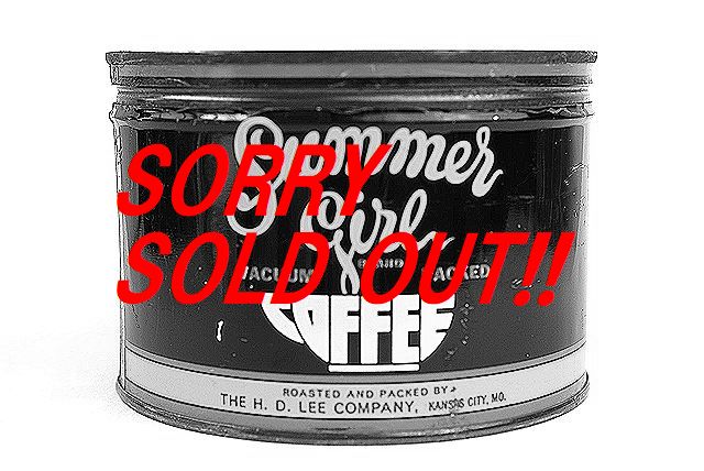 ���쥢�� 1940��s HD LEE COMPANY SUMMER GIRL COFFEE �ӥ�ơ��� ���̡�