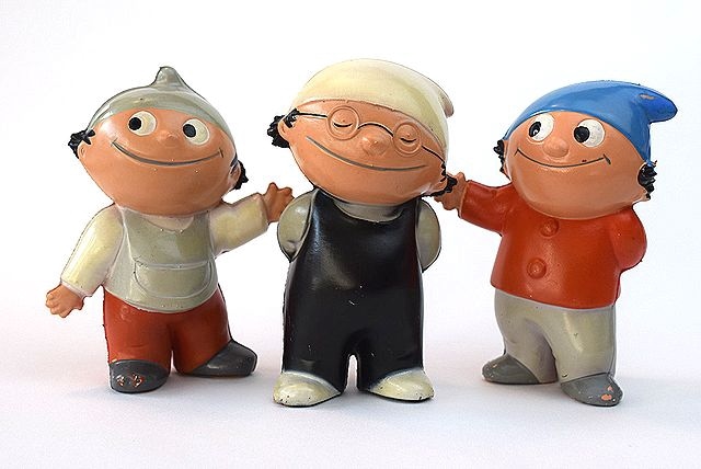 ��1970��s Mainzelmannchen �ɥ��� �ӥ�ơ��� ���ե� TOY 3�ĥ��å� VINTAGE��