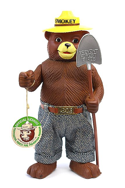 ☆1970's SMOKEY BEAR スモーキーベア ビンテージ TOY DAKIN製 ソフビ