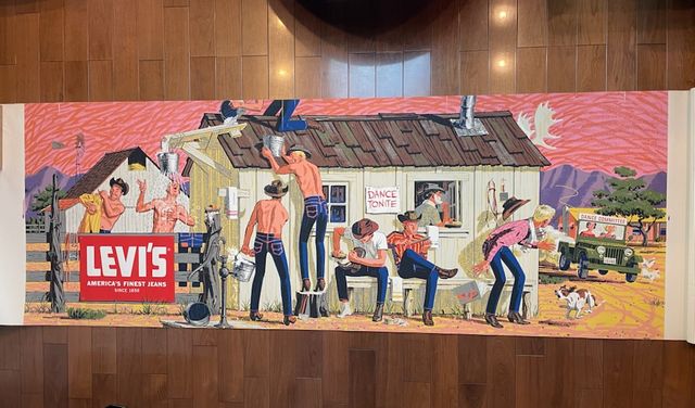 ����쥢�����硪 1950��s LEVIS �꡼�Х��� �ӥ�ơ��� ŹƬ�� �ݥ����� ���� �Хʡ� ���ġ�