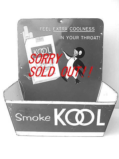 1950's KOOL クール ビンテージ マッチBOX 看板 ペンギン たばこ