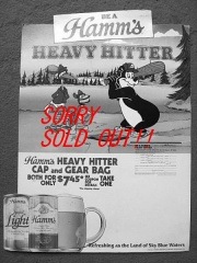 1980��s Hamm's �ϥॺ �٥��� �ӡ��� �ӥ�ơ��� �ݥ�����