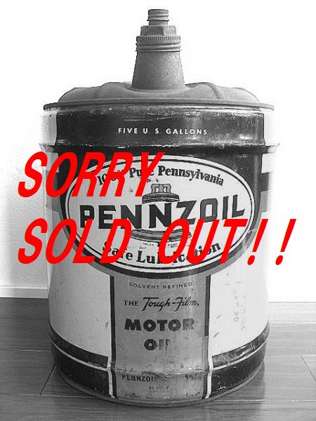 ��1960��s PENNZOIL �ڥ󥾥��� �ӥ�ơ��� 5GAL������� ESSO �������