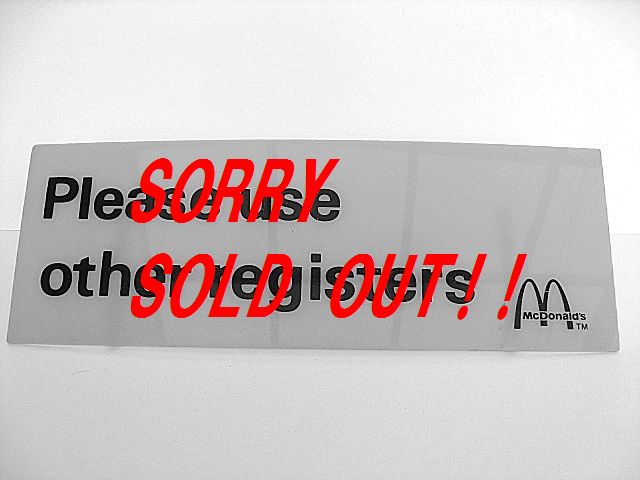 �쥢��1980��s McDonald �ޥ��ɥʥ�� �ޥå� �ӥ�ơ��� Ź��쥸����