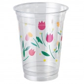 【※欠品中※】89-14オンスカップ チューリップ [入数:1,000]|飲料用プラスチックコップ|ドリンクカップ