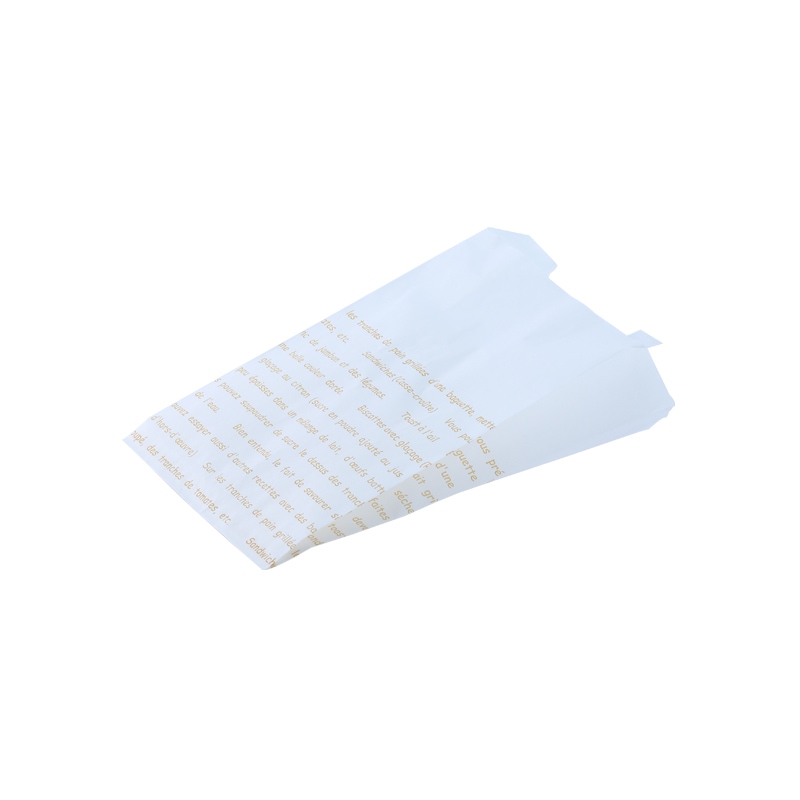 耐油袋 レシピ柄マチ付(小)No.184[入数:2,500]