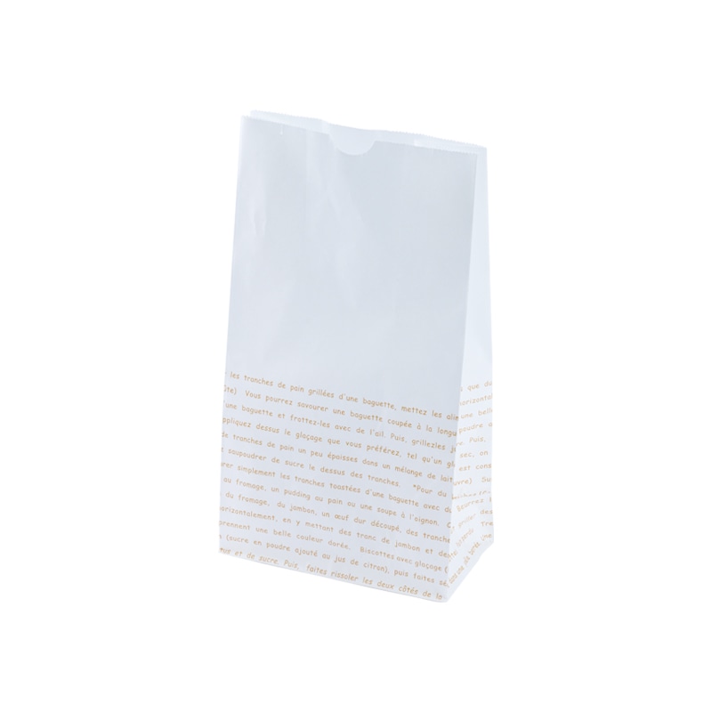 レシピ柄 耐油角底袋6号 No.186[入数:1,000]