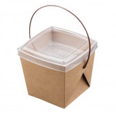 デリメイトTK125 クラフト カンゴウ容器付き [入数:240]|テイクアウト容器|テイクアウト用品