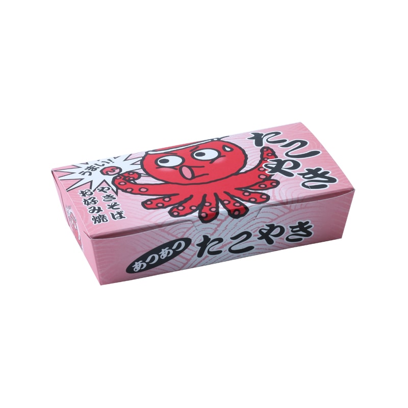 たこ焼き用箱 TH-8D 絵柄入[入数:1,000]
