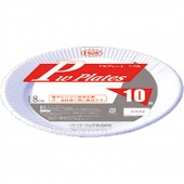 PWプレート18cm 10枚 T-7DL [入数:2,400]|紙皿・トレー|テイクアウト用品