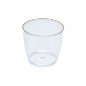 金線入シンプルカップ透明 [入数:1,000]|デザートカップ|デザート容器